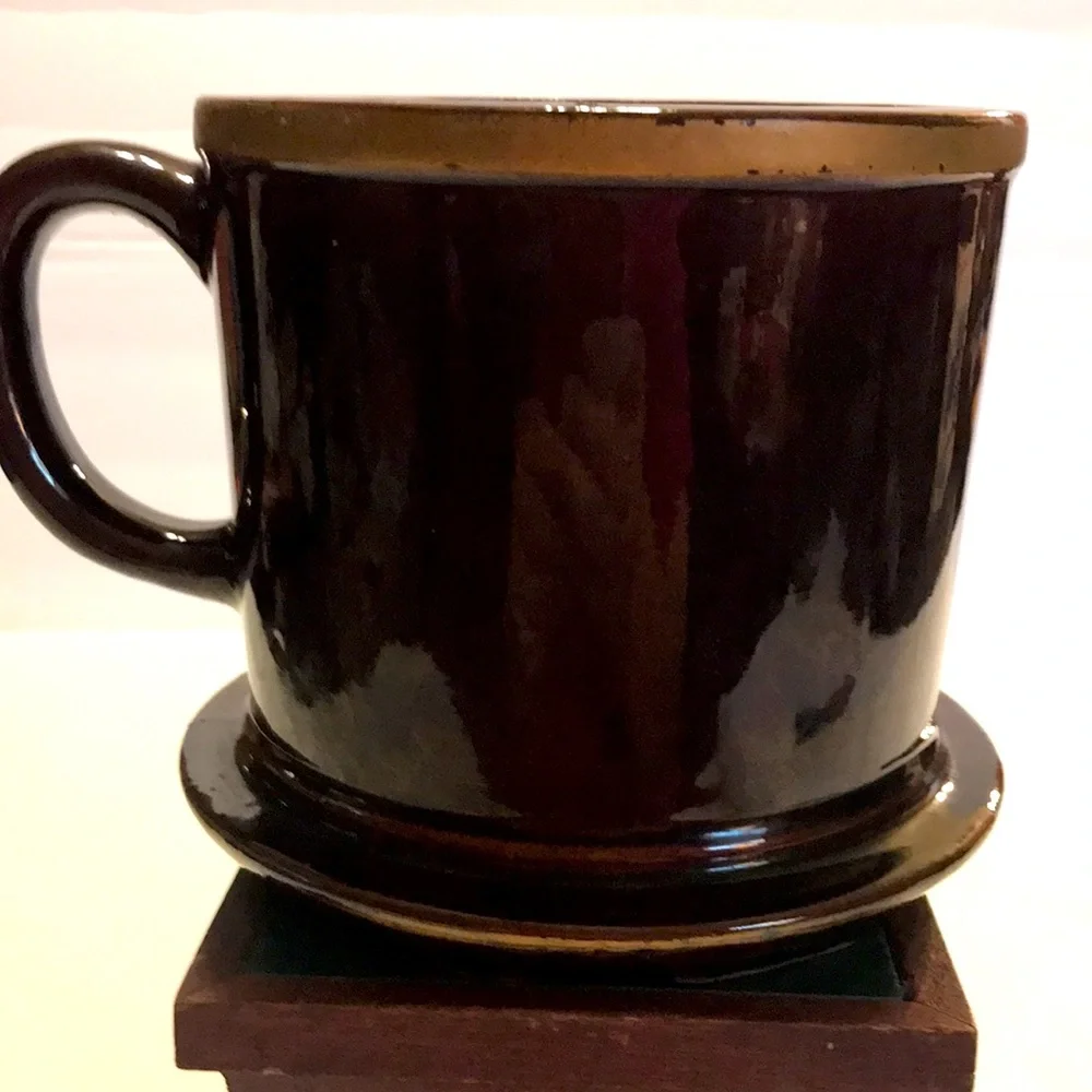 Vintage EO Brody ceramic fishing theme mug planter